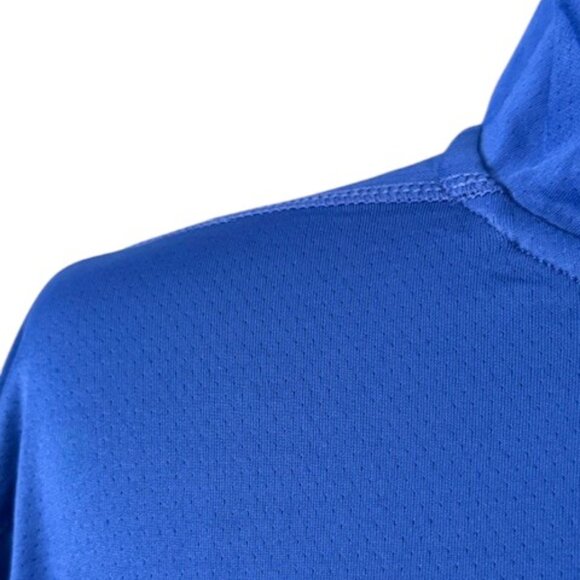 Spyder Shirt Men's Mock Neck Long Sleeve Active Pro Web Blue Stretch Large NWT - Picture 6 of 16